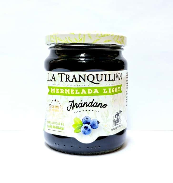 MERMELADA ARANDANO Y AZUCAR ORG 400GR LA TRANQUILINA