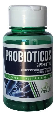 PROBIOTICOS Y PREBIOTICOS 30CAP ORIGINAL GREEN