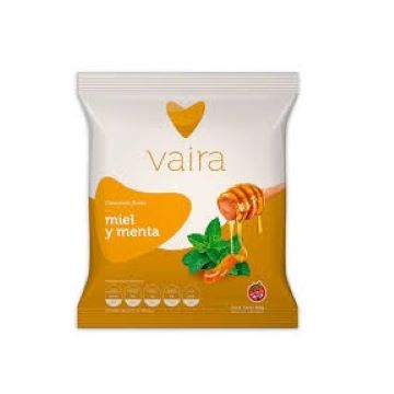 CARAMELOS DUROS MIEL Y MENTA SIN TACC 80GR VAIRA