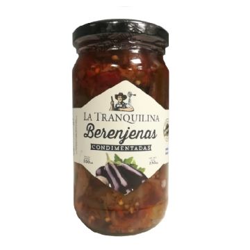 BERENJENAS CONDIMENTADAS AL ESCABECHE 330GR LA TRANQUILINA