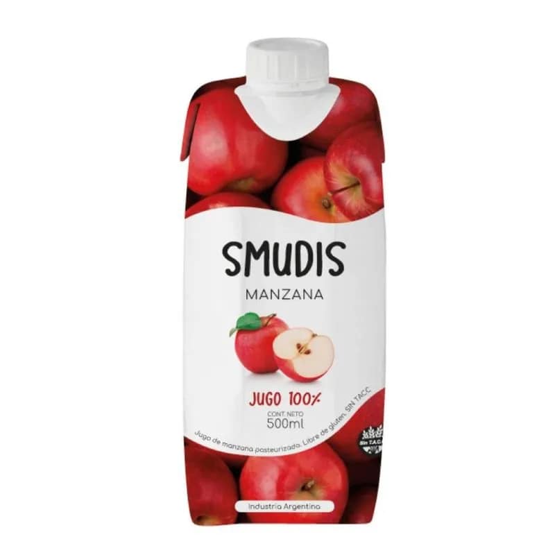 JUGO MANZANA 500ML SMUDIS