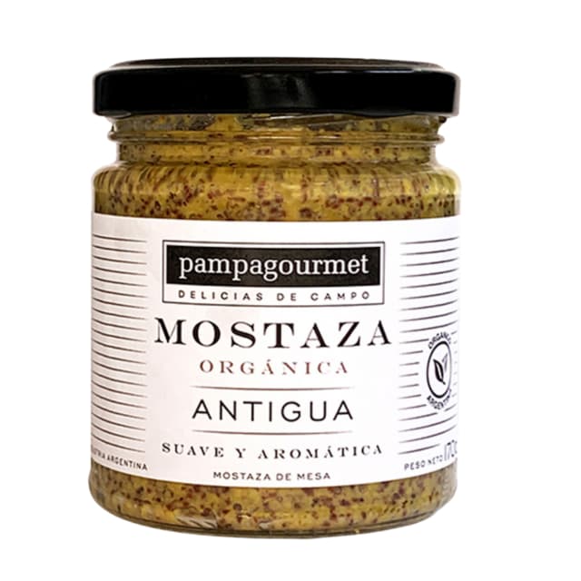 MOSTAZA ORGANICA ANTIGUA 170GR PAMPAGOURMET
