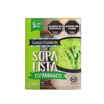 SOPA LISTA ESPARRAGOS SIN TACC 5x60GR CUARTO CRECIENTE