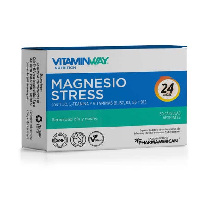 **PROMO JULIO 30%** MAGNESIO STRESS X 30CAP VITAMIN WAY