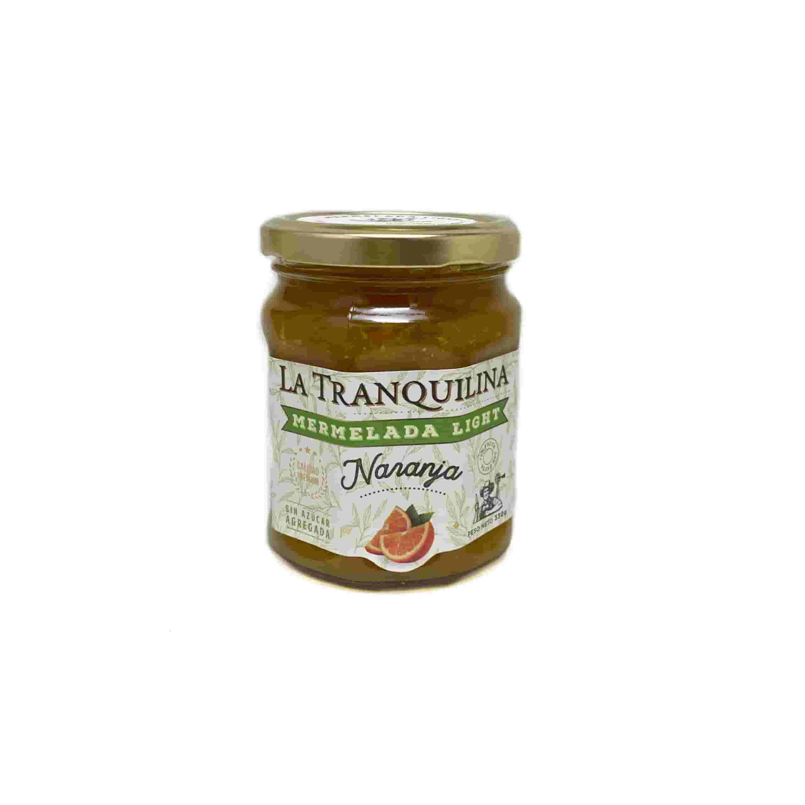 MERMELADA LIGHT NARANJA SIN AZUCAR 330GR LA TRANQUILINA
