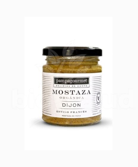 MOSTAZA ORGANICA DIJON 170GR PAMPAGOURMET