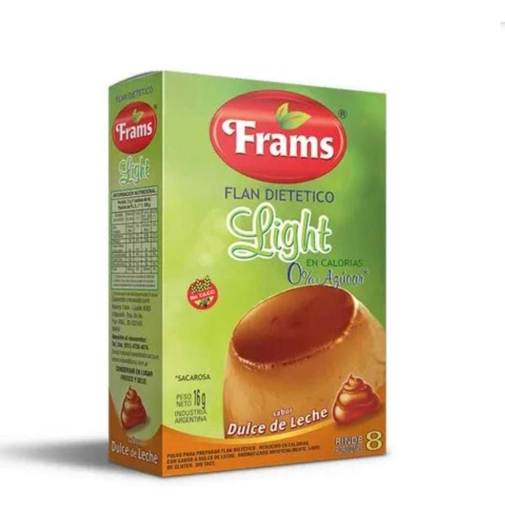 FLAN DIETETICO DULCE DE LECHE X 16GR FRAMS