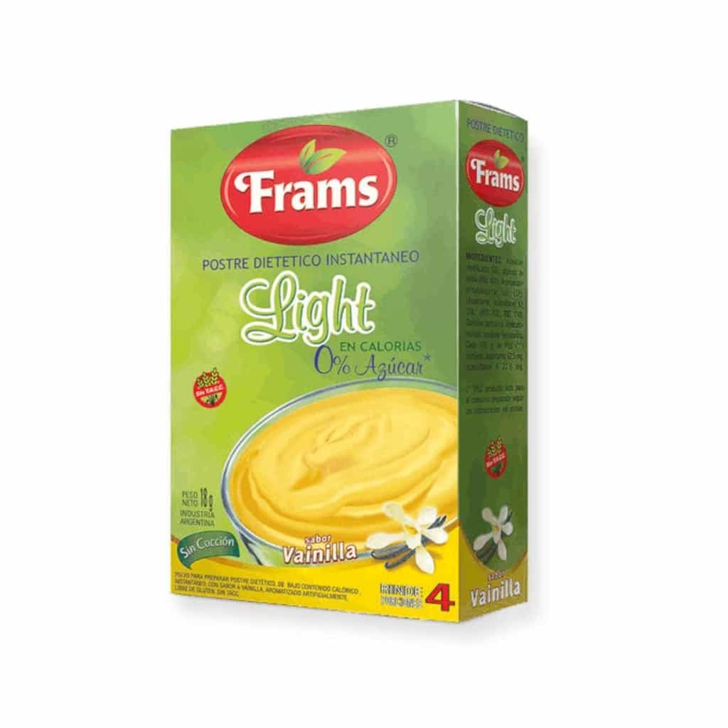 POSTRE DIETETICO VAINILLA X 18GR FRAMS