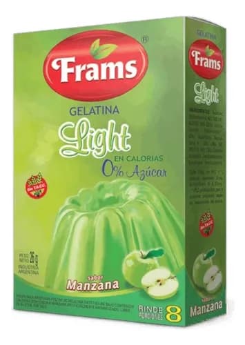 GELATINA LIGHT MANZANA X26GR FRAMS