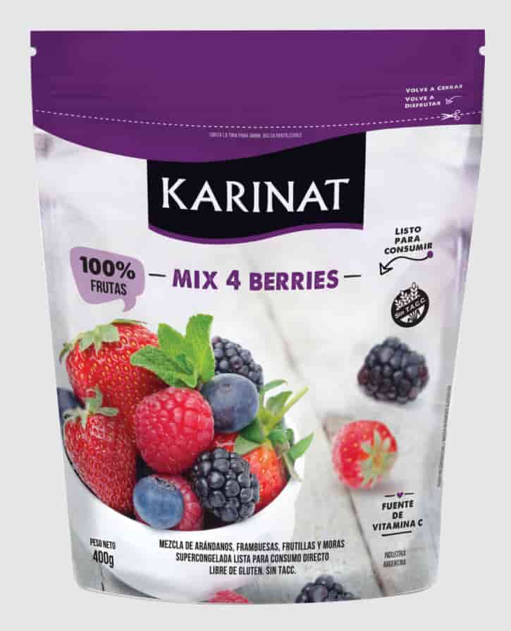 **MIX FRUTAS PREMIUM (4BERRIES) CONGELADAS 1KG KARINAT