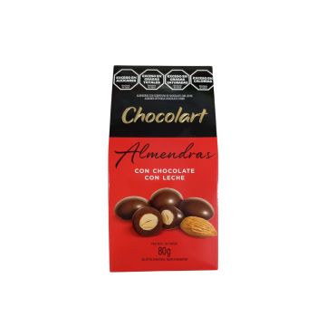 ALMENDRAS CHOCOLATE LECHE 80GR CHOCOLART