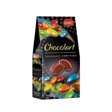 LENTEJAS CHOCOLATE CONFITADO MULTICOLOR 80GR CHOCOLART