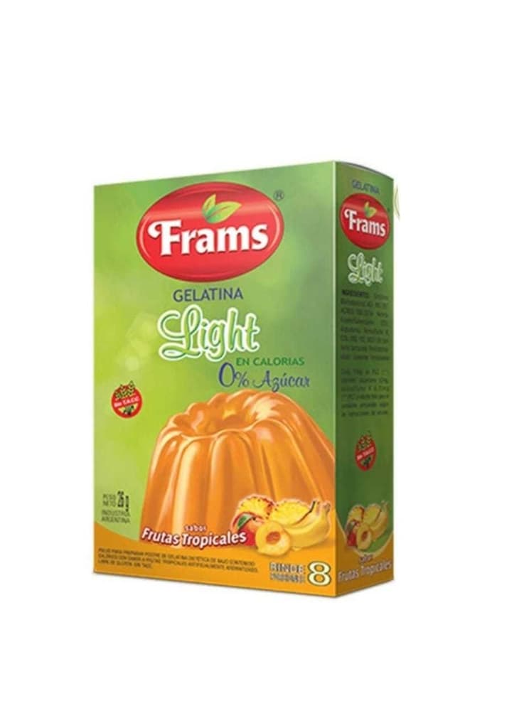 GELATINA LIGHT FRUTAS TROPICALES X26GR FRAMS