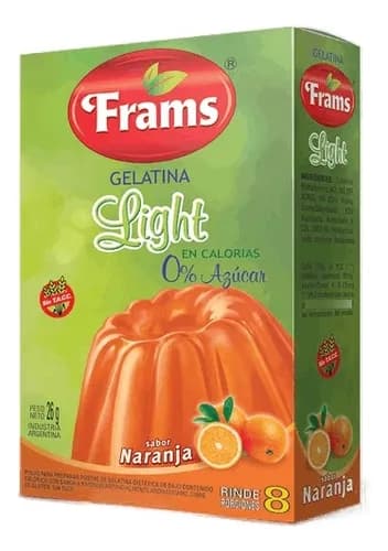 GELATINA LIGHT NARANJA X 26GR FRAMS
