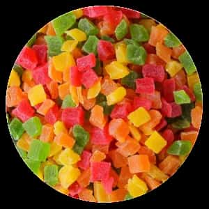 FRUTA TROPICAL CUBOS MULTICOLOR KG