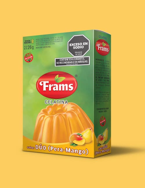 GELATINA LIGHT DUO PERA MANGO X26GR FRAMS