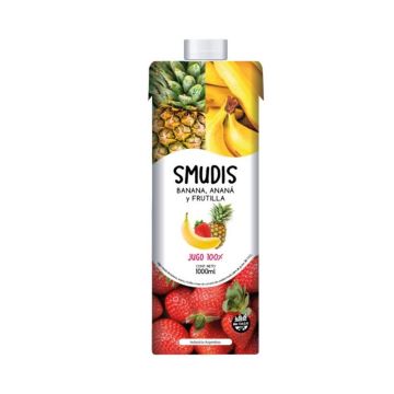 JUGO BANANA ANANÁ FRUTILLA 1L SMUDIS
