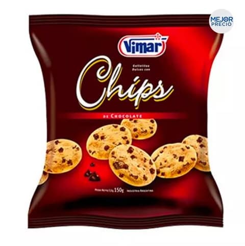 COOKIES CON CHIPS DE CHOCOLATE 250GR VIVAMAS