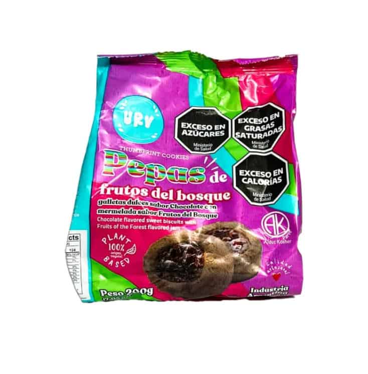 PEPAS CHOCO Y FRUTOS DEL BOSQUE RINCON VEGANO