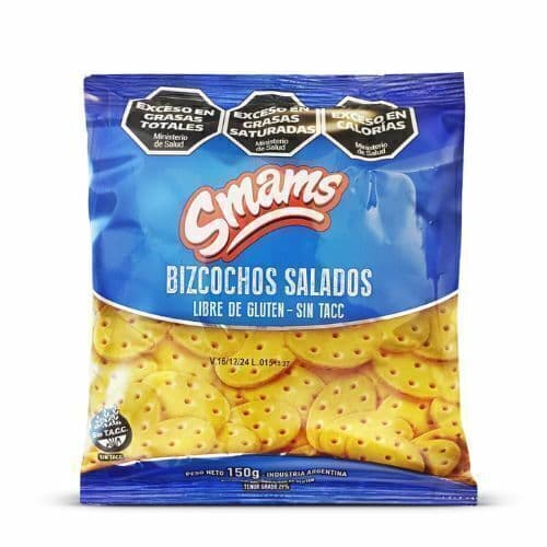 BIZCOCHITOS SALADOS SIN TACC SMAMS X150G