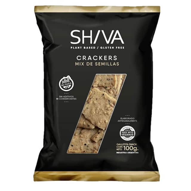 CRACKERS MIX SEMILLAS SIN TACC 100GR SHIVA