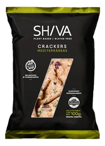 CRACKERS MEDITERRANEAS SIN TACC 100GR SHIVA