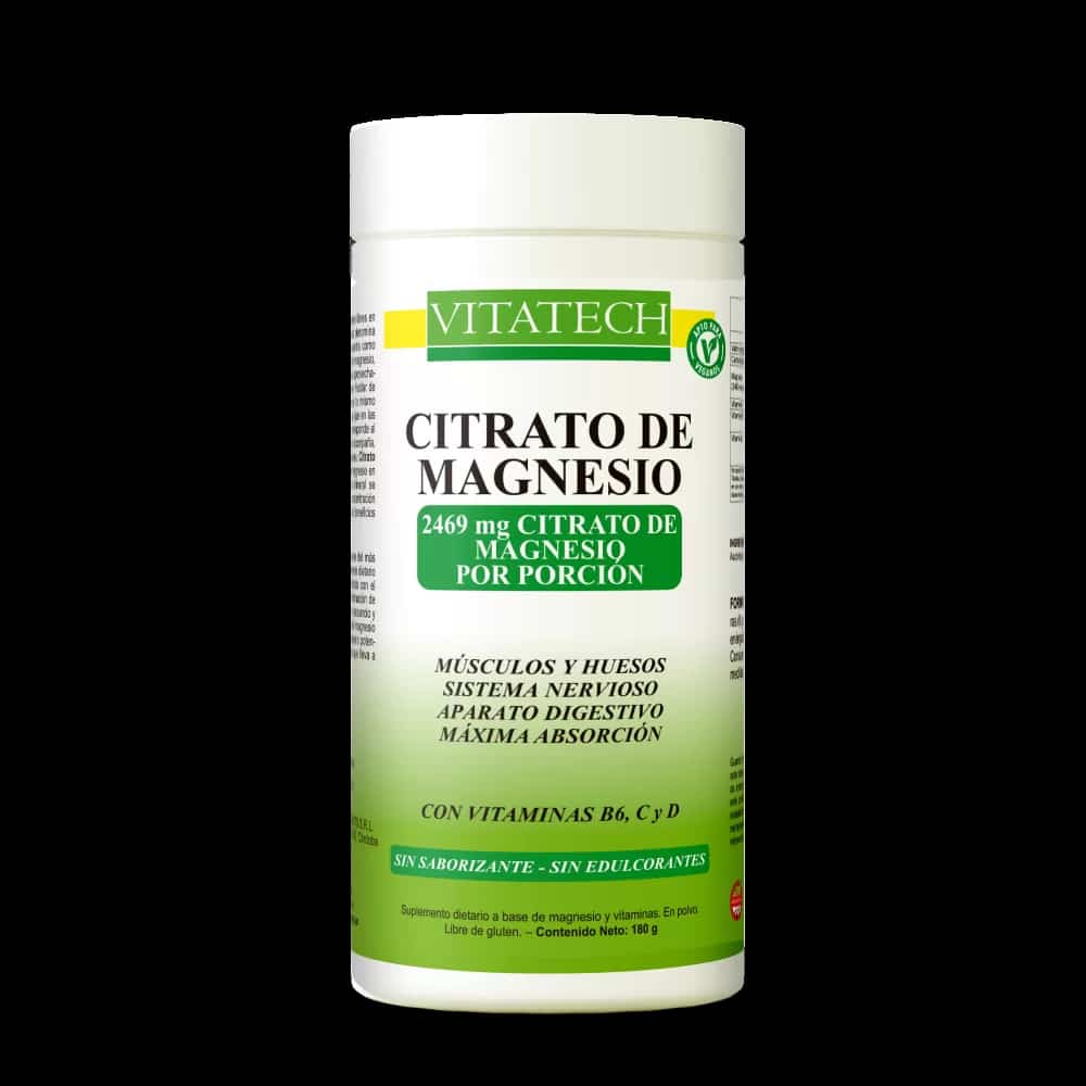 CITRATO DE MAGNESIO POLVO 180GR VITA TECH