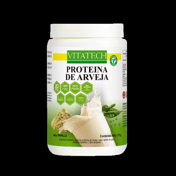 PROTEINA DE ARVEJA SABOR VAINILLA 375GR VITA TECH