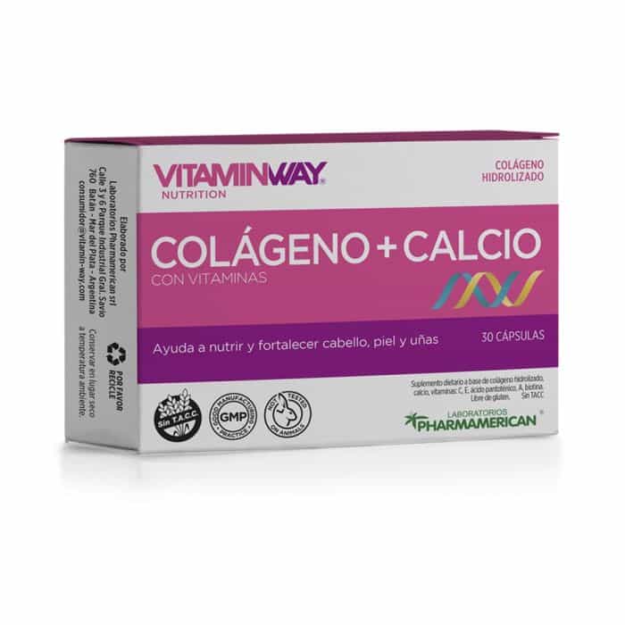 **PROMO JULIO 50%** COLAGENO + CALCIO 60CAP VITAMIN WAY
