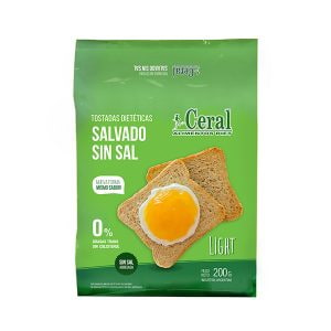 TOSTADAS X200G SALVADO SIN SAL CERAL