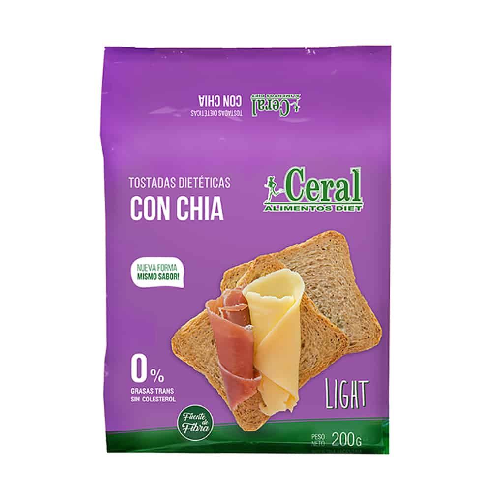 TOSTADAS CON SEMILLAS DE CHIA X 200G CERAL