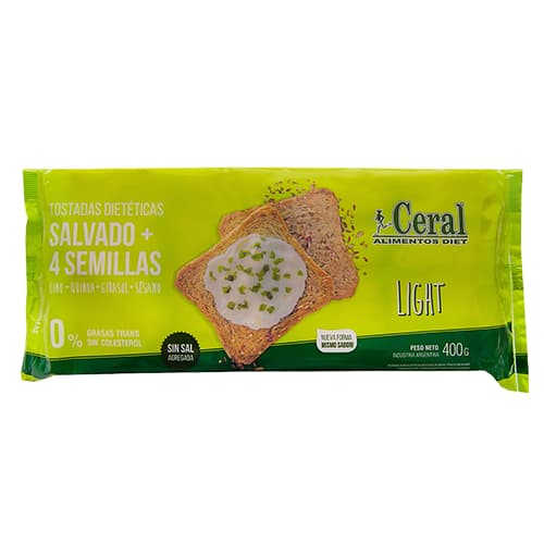 TOSTADAS X400G SALV S/S +4SEMILLAS CERAL