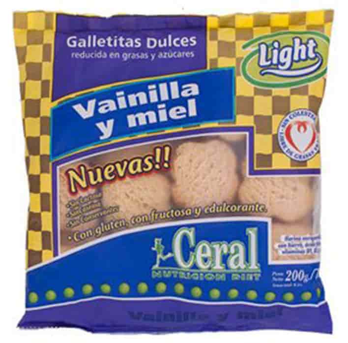 GALLETITAS LIGHT VAINILLA Y MIEL X380G CERAL