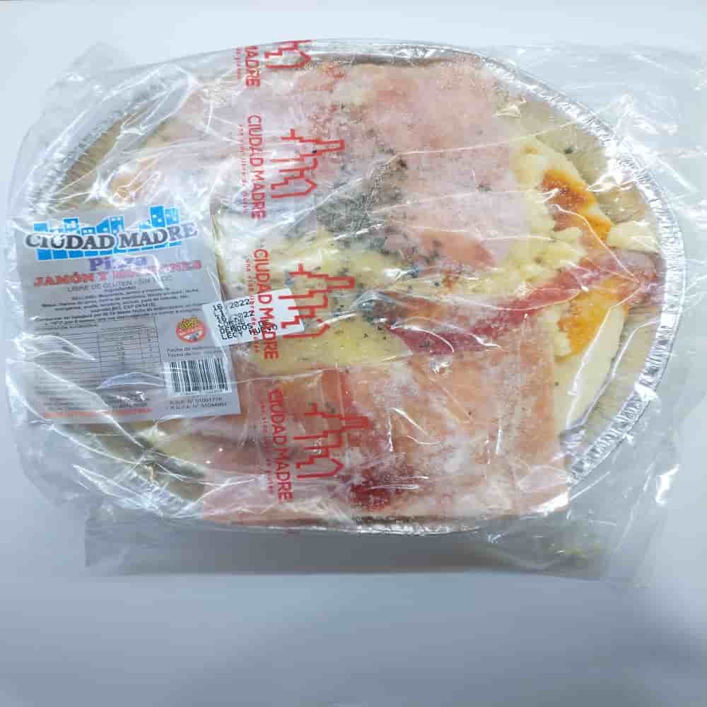 PIZZA CON JAMON Y MORRON SIN TACC 480GR CIUDAD MADRE