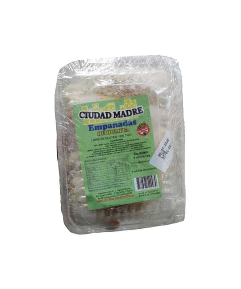 EMPANADAS DE CEBOLLA X4 SIN TACC CIUDAD MADRE