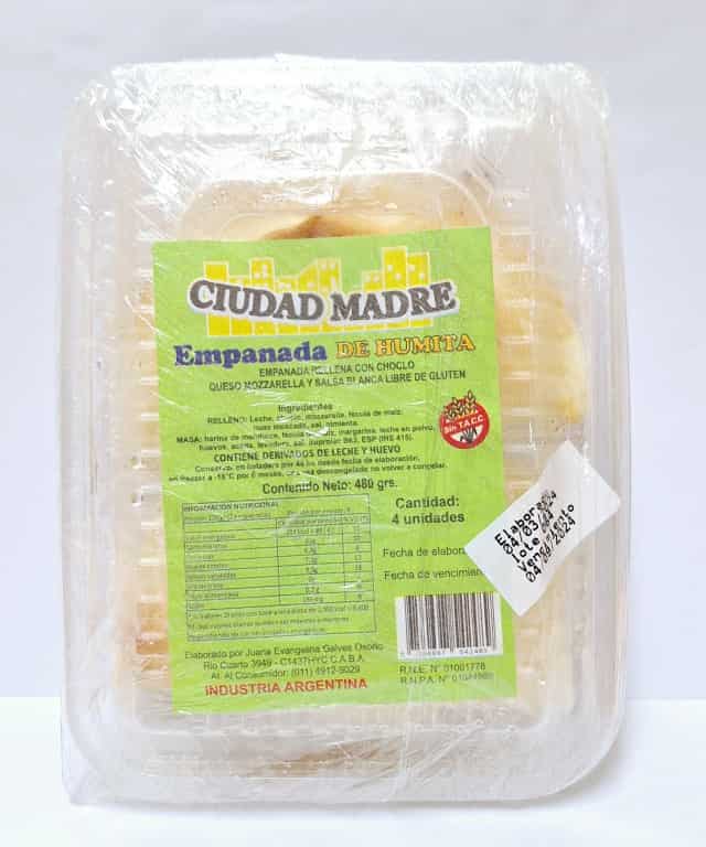 EMPANADAS DE HUMITA X4 SIN TACC CIUDAD MADRE