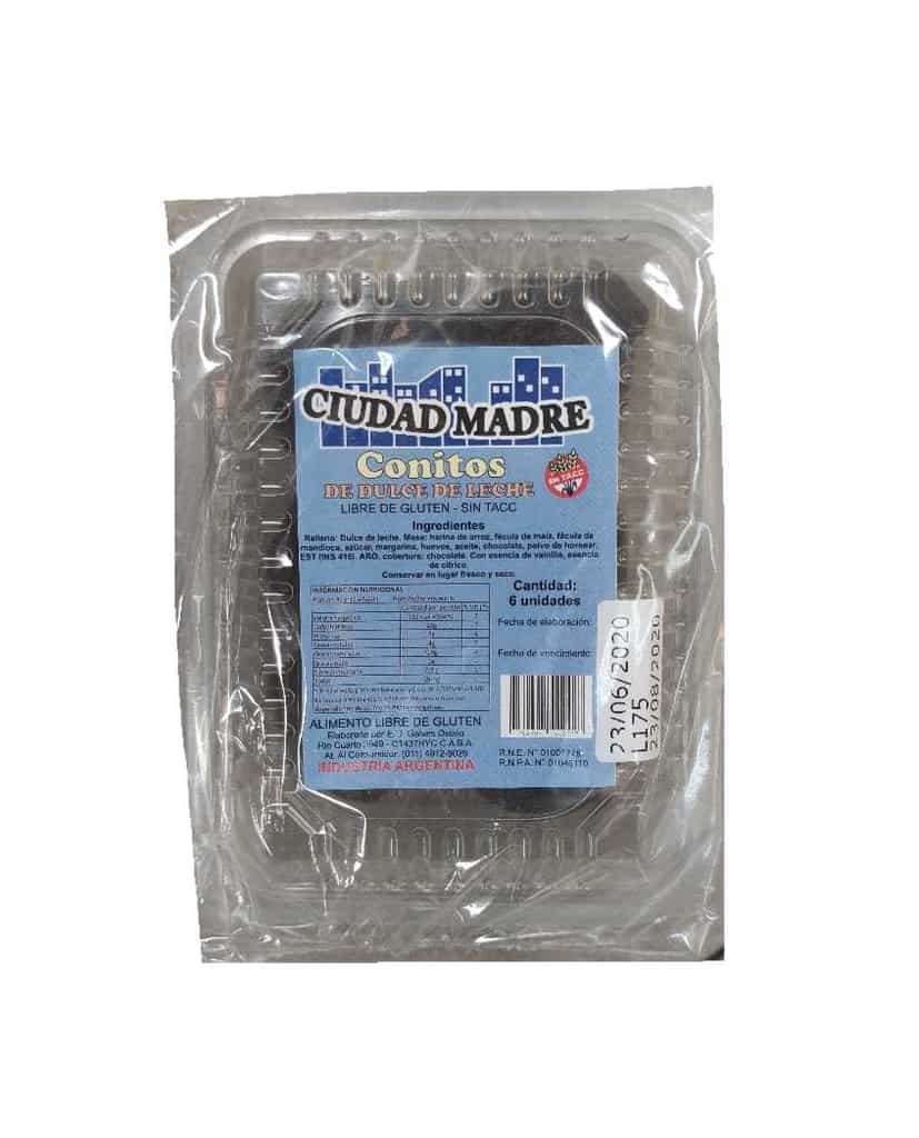 CONITOS DDL BAÑADOS CHOCO X6 SIN TACC CIUDAD MADRE