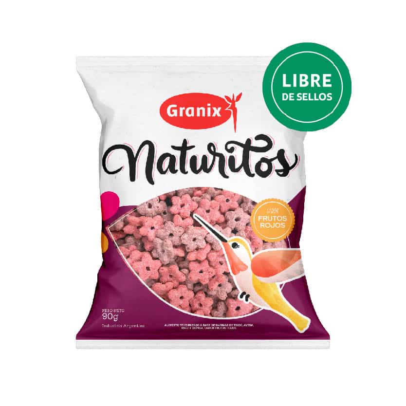 NATURITOS SABOR FRUTOS ROJOS 90GR GRANIX