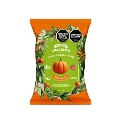 CRACKERS CALABAZA Y MOSTAZA SIN TACC 70GR MAIXANAS