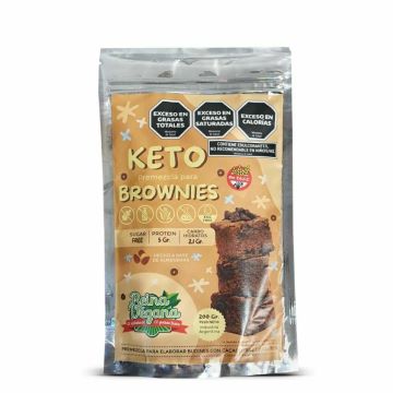 PREMEZCLA KETO BROWNIES SIN TACC 200GR REINA FOOD