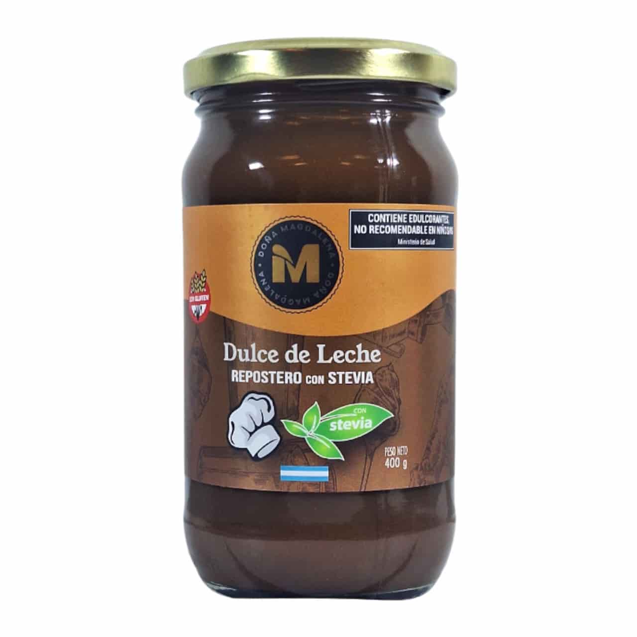 DULCE DE LECHE REPOSTERO STEVIA SIN TACC 400GR DOÑA MAGDALENA