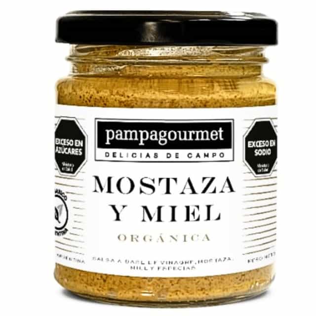 MOSTAZA Y MIEL ORGANICA 170GR PAMPAGOURMET