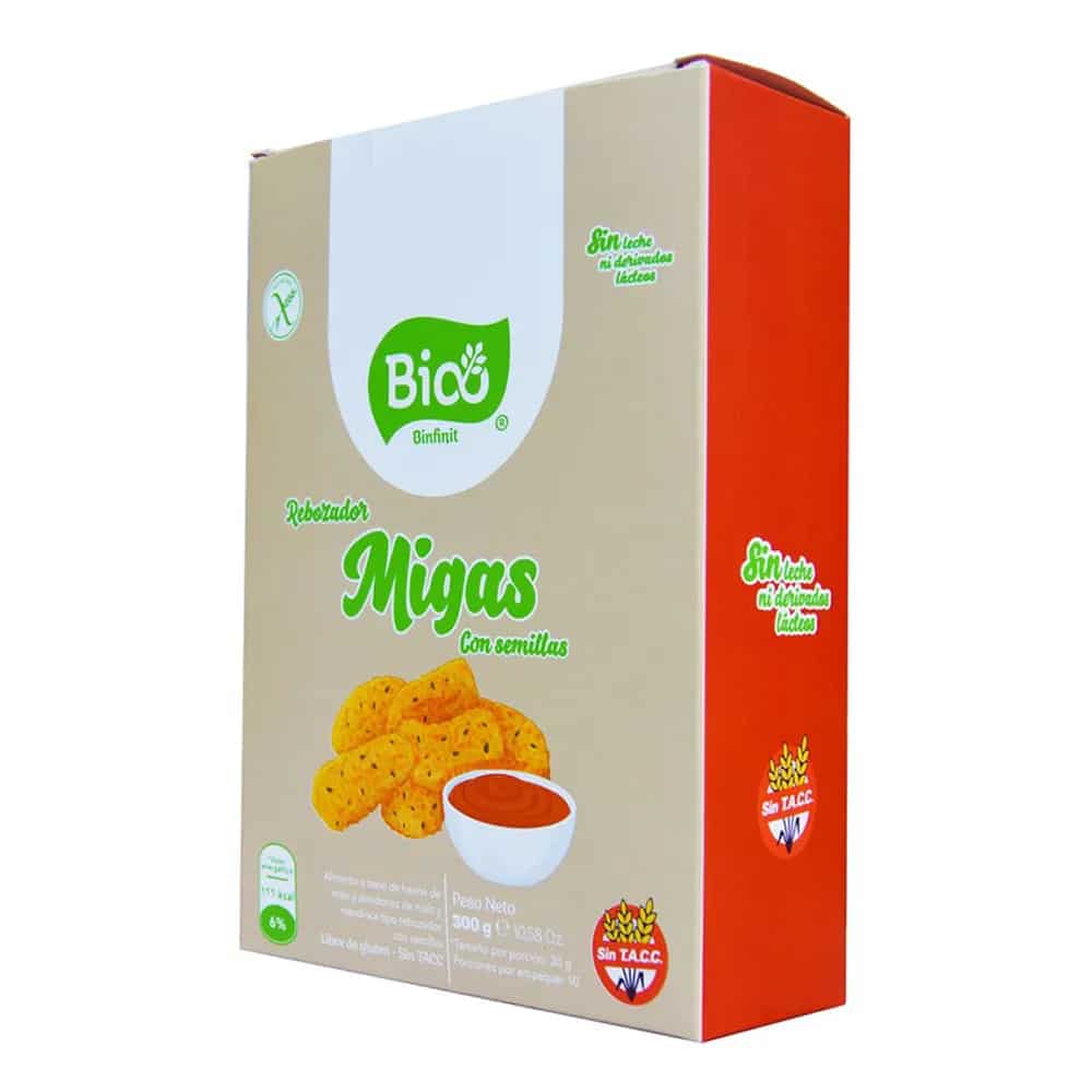 REBOZADOR SEMILLAS MIGAS SIN TACC SIN LECHE 300GR BINFINIT