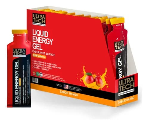ENERGY GEL MANGO SIN CAFEINA 12U ULTRA TECH