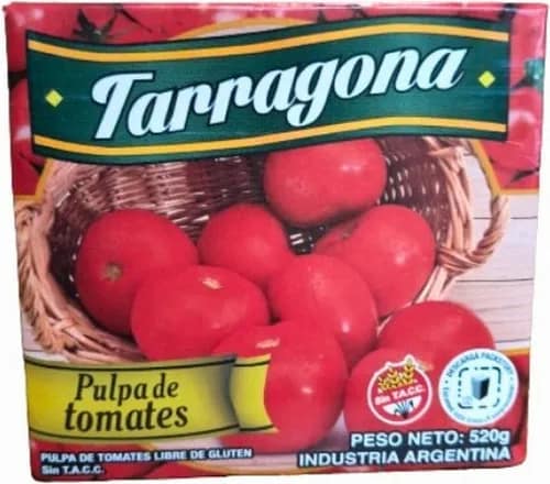 PULPA DE TOMATES SIN TACC 520GR TARRAGONA