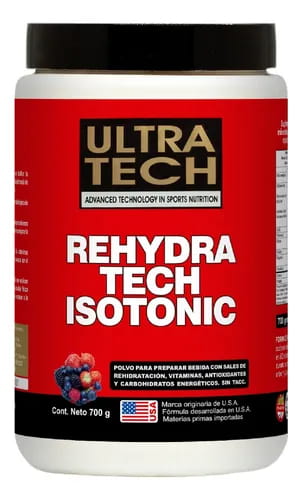 REHYDRA TECH ISOTONIC FRUTOS ROJOS 700GR SIN TACC ULTRA TECH