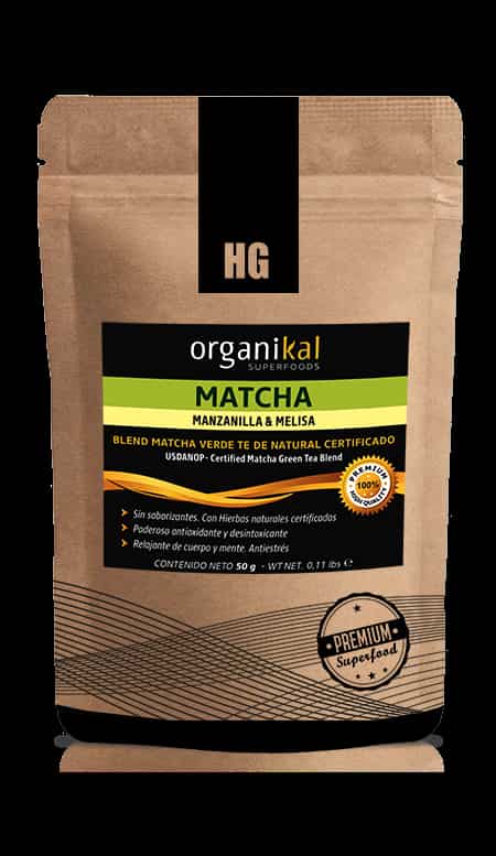 MATCHA POLVO MANZANILLA Y MELISA X50 GR ORGANIKAL