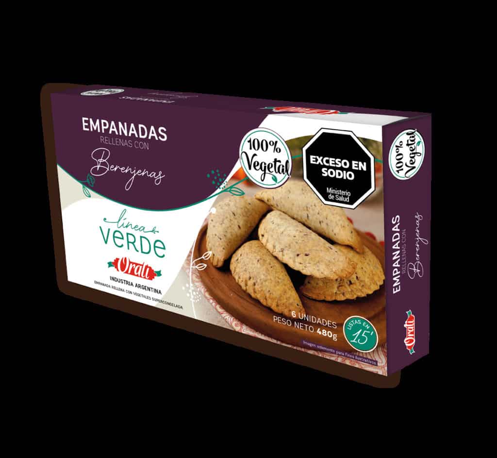 EMPANADAS INTEGRALES X 4U. BERENJENA ORALI