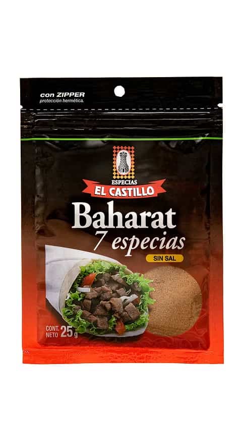 BAHARAT 7 ESPECIAS X 25G EL CASTILLO