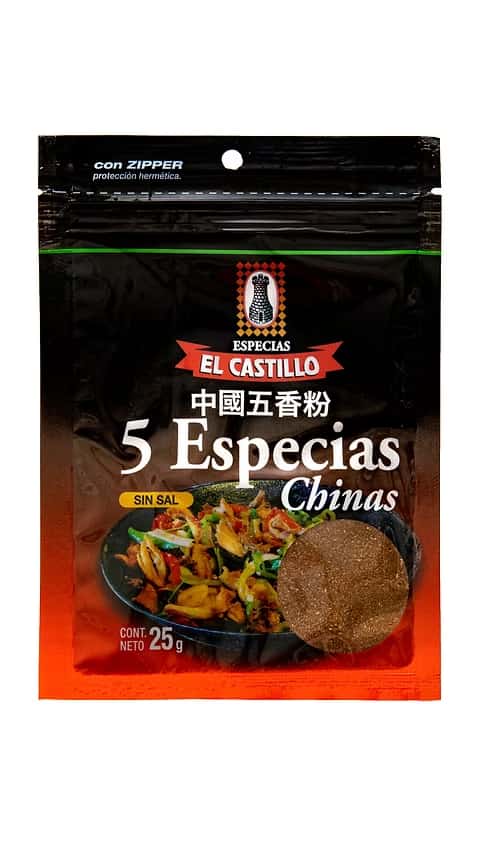 5 ESPECIAS CHINAS X25GR EL CASTILLO